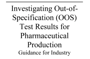 investigating oos test results